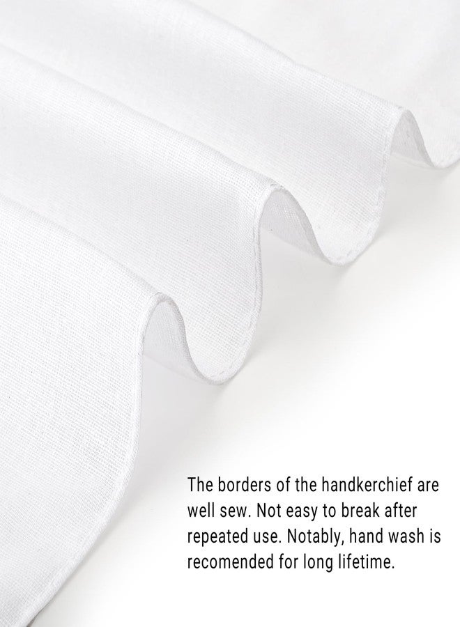 Nagpew 24 Pack White Bandana, Solid Color Cotton Bandanas for Tie Die, Extra Large Handkerchief Neck Scarf in Bulk for Men, Women, Pet, Head Wrap,Anniversary - Image 5